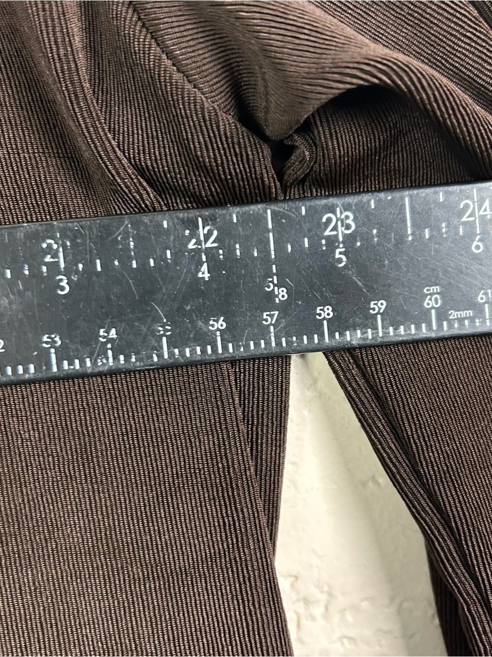 Chico's Dark Brown Open-Front Lightweight Cardigan - Picture 3 of 16